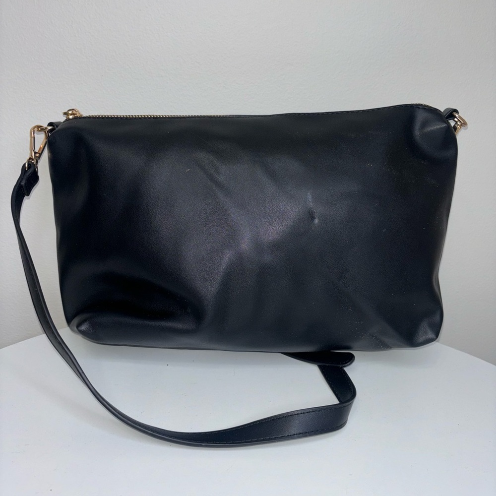 Elegant Black Leather Women's Bag